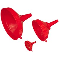 Sealey 3 Piece Fixed Spout Funnel Set 