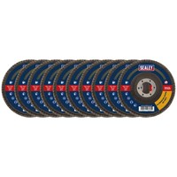 Sealey Aluminium Abrasive Flap Discs Pack of 10