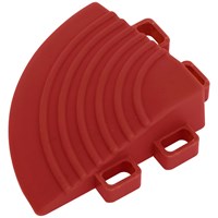Sealey Anti Slip Polypropylene Corner Floor Tile Red