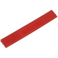 Sealey Anti Slip Polypropylene Male Edging Tile Red