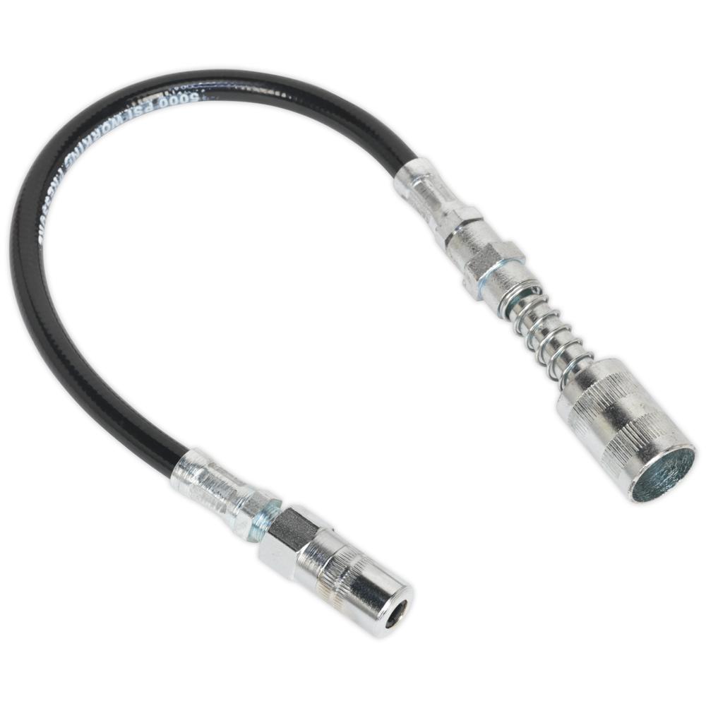 Sealey 1/8" BSP Quick Release Rubber Delivery Hose and 4 Jaw Connector for Grease Guns