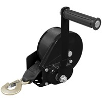 Sealey Hardened Steel Geared Hand Winch with Automatic Brake and Webbing
