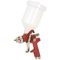 Sealey HVLP741 Gravity Feed Air Spray Gun and Gun Cleaning Brush Set