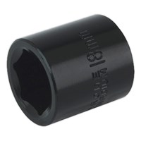 Sealey 3/8" Drive Hexagon Impact Socket Metric