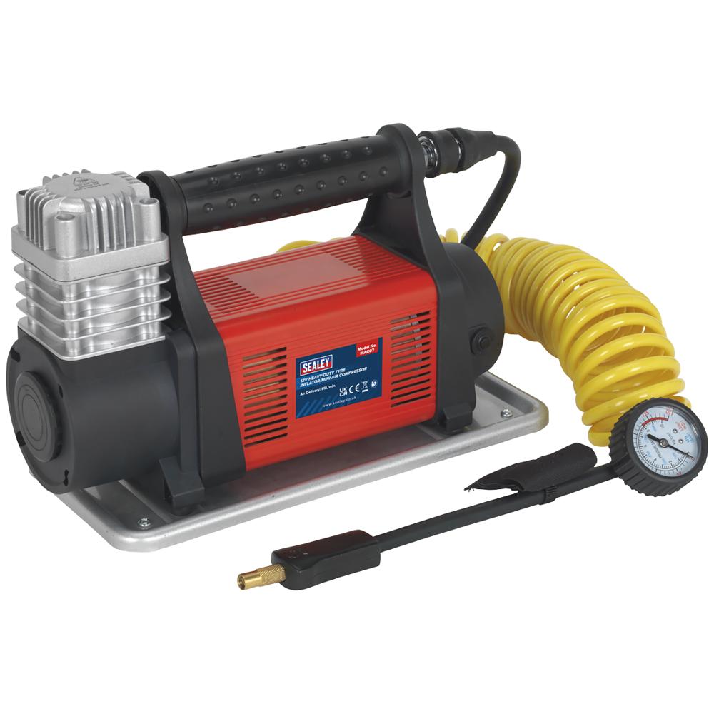 Mini Ace Compressor Sealey MAC07 12v Heavy Duty Mini Air Compressor | Mini Compressor Air Pumps
