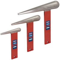 Sealey 3 Piece Tapered T Dollies Set for Sheet Metal Forming 