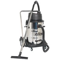 Sealey PC477 Twin Motor Wet and Dry Vacuum Cleaner with Trolley Cart 77L