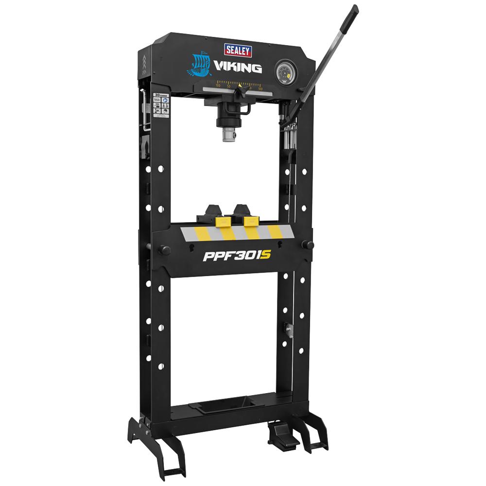 Sealey Viking Floor Air / Hydraulic Press with Sliding Ram and Foot Pedal