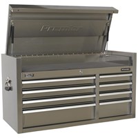 Sealey 8 Drawer Wide Stainless Steel Tool Chest
