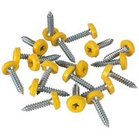 Sealey Yellow Plastic Enclosed Head Number Plate Screws