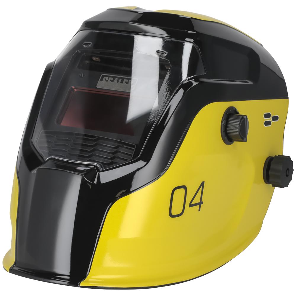 Sealey Auto Darkening Welding Helmet - yellow