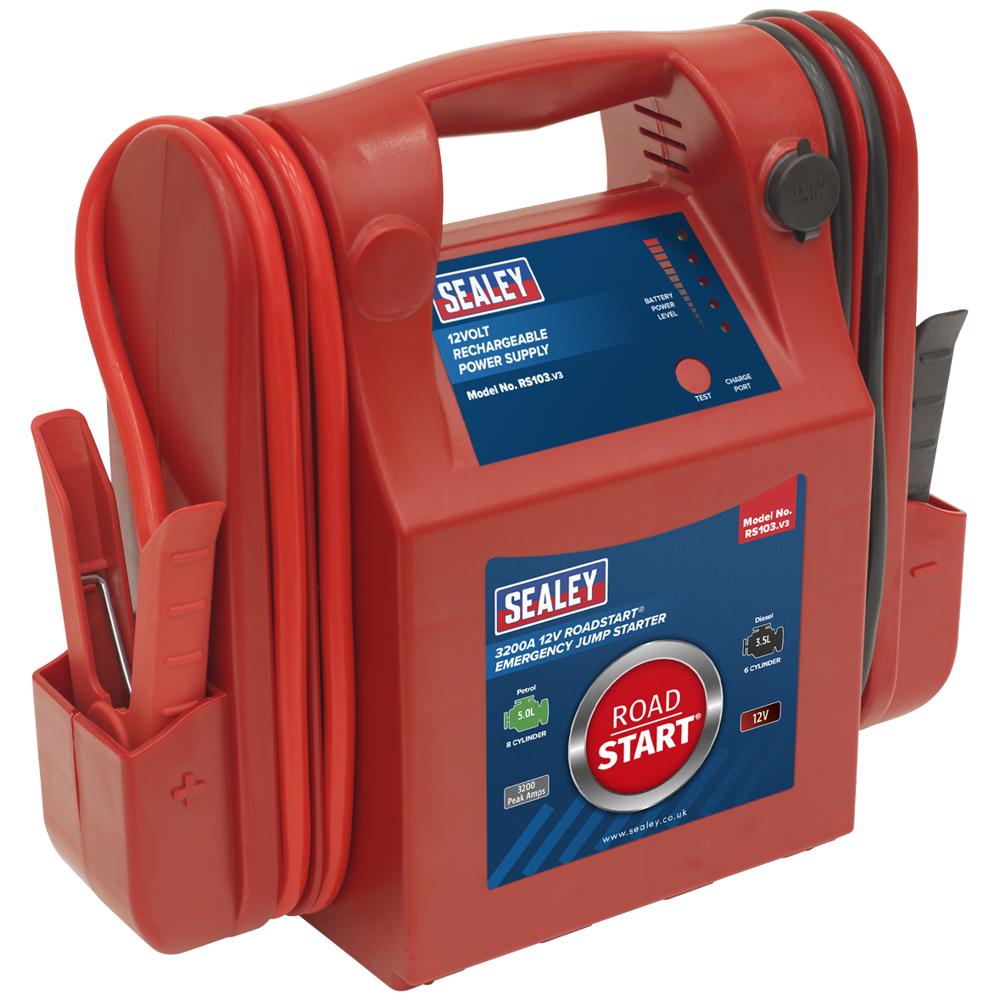 Sealey RS103 Roadstart Emergency Jump Starter and Power Pack