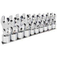 Siegen 10 Piece 3/8" Drive Flexible Crow Foot Spanner Set Metric