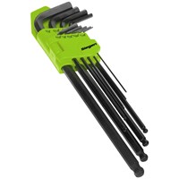 Siegen 9 Piece Extra Long Imperial Ball End Hex Key Set