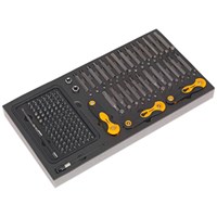 Siegen 192 Piece Screwdriver Bit and Hex Key Set in Module Tray