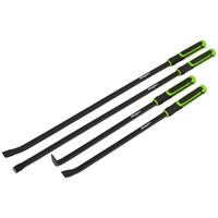 Siegen 4 Piece Heavy Duty Pry Bar Set in Tool Roll
