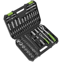 Siegen 94 Piece 1/4" and 1/2" Drive Socket Set