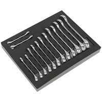Siegen 14 Piece Stubby Combination Spanner Set in Module Tray