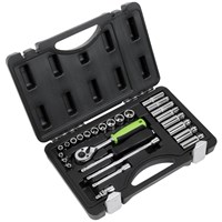 Siegen 26 Piece 1/4" Drive Hex Socket Set