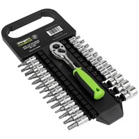 Siegen 27 Piece 1/4" Drive Socket and Bit Set