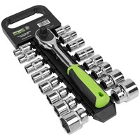 Siegen 17 Piece 1/2" Drive Hex Socket Set