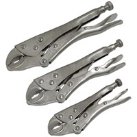 Siegen 3 Piece Locking Plier Set