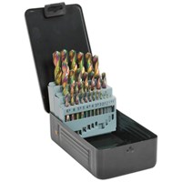 Siegen 25 Piece HSS Titanium Coated Drill Bit Set