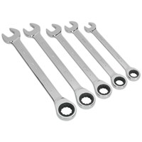 Siegen 5 Piece Combination Ratchet Spanner Set Metric