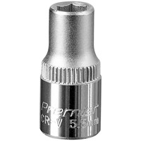 Sealey 1/4" Drive Hexagon WallDrive Socket Metric