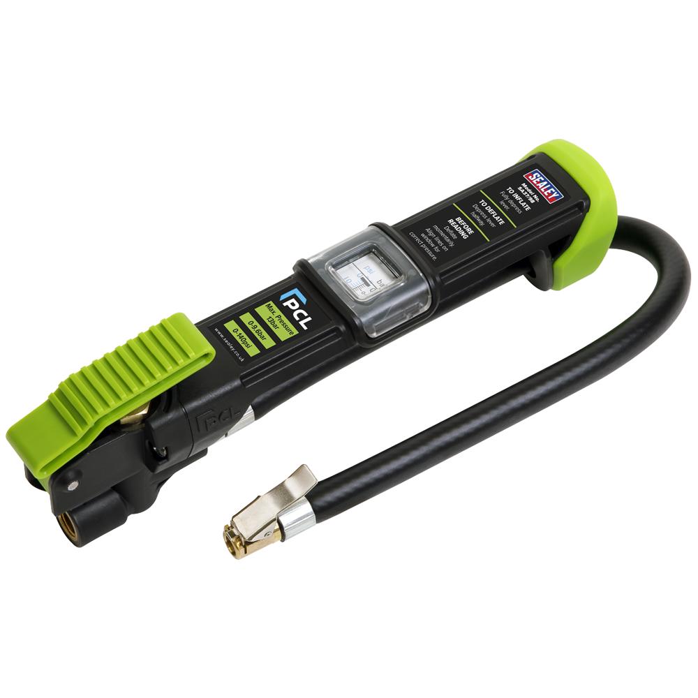 Sealey Airlite Eco Tyre Inflator and Clip On Connector
