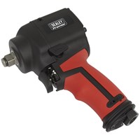 Sealey SA6002S Stubby Twin Hammer Air Impact Wrench 1/2" Drive
