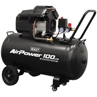 Sealey SAC10002 V-Twin Oil Free Direct Drive Air Compressor 100 Litre 