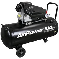 Sealey SAC10030VA V Twin Direct Drive Air Compressor 100 Litre