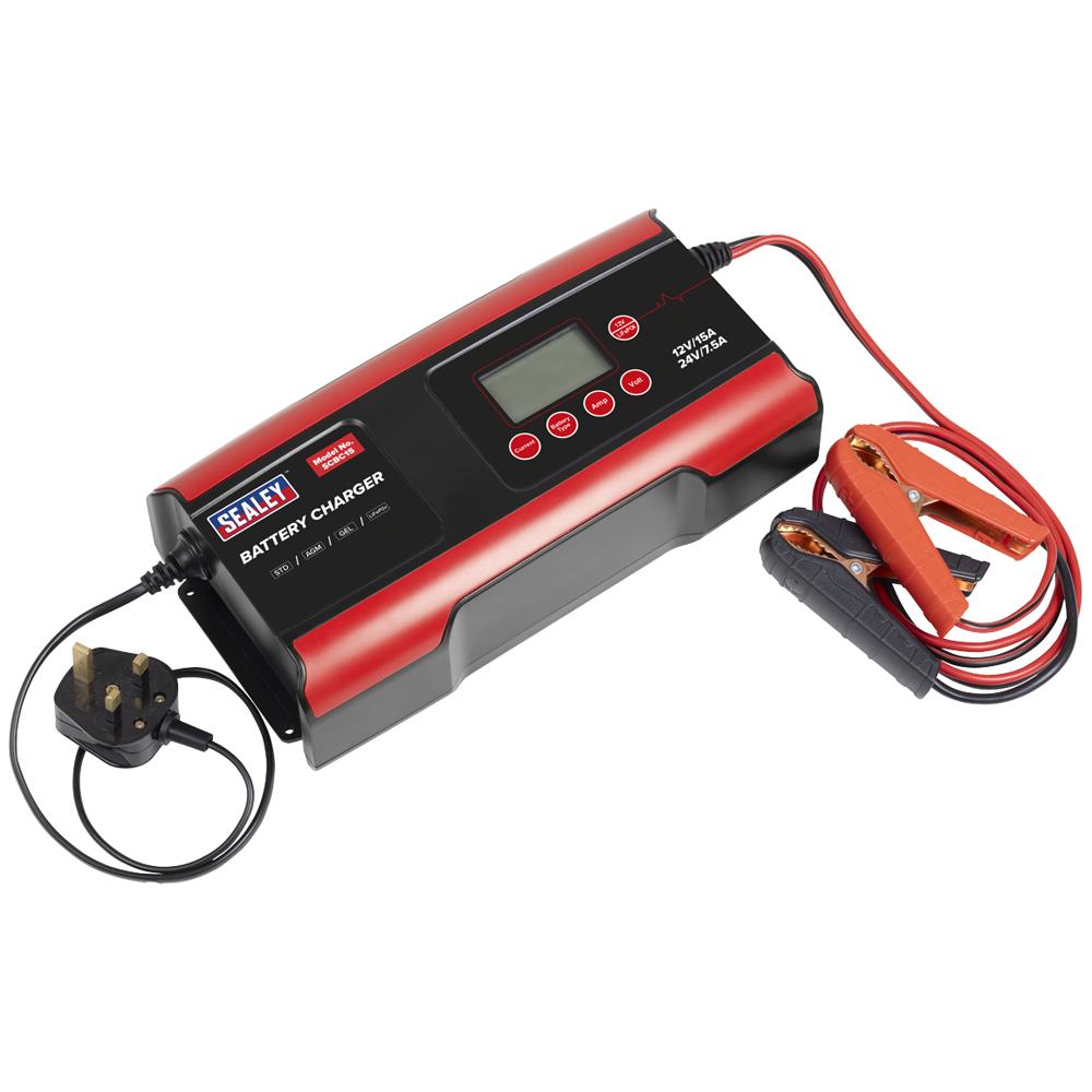 Sealey SCBC15 Compact Smart Battery Charger and Maintainer