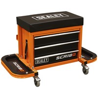Sealey Mechanics Rolling Tool Box Seat Orange