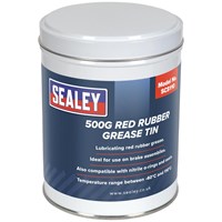 Sealey SCS110 Red Rubber Grease Tin