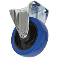 Sealey Fixed Plate Castor Blue Elastic