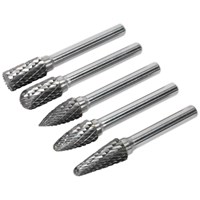 Sealey 5 Piece Tungsten Carbide Rotary Burr Set