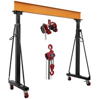 Sealey Portable Adjustable Gantry Frame, Trolley and Hoist Combo 