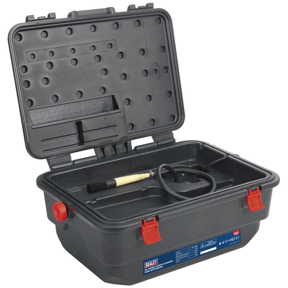 Sealey SM222 Mobile Parts Cleaning Tank and Brush