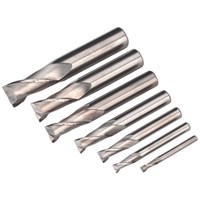 Sealey 7 Piece HSS End Mill Set