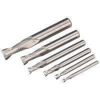 Sealey 6 Piece HSS End Mill Set for SM2503 Mini Mill