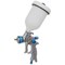 Sealey SP Gravity Feed Set Up Air Spray Gun 