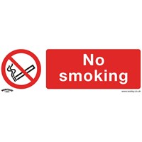 Sealey Self Adhesive Vinyl No Smoking Sign Pack of 10