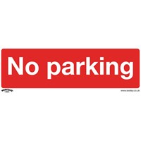 Sealey Rigid Plastic No Parking Sign Pack of 10