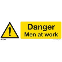 Sealey Rigid Plastic Danger Men At Work Sign
