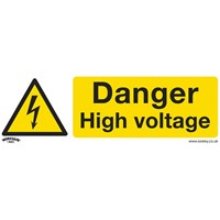 Sealey Rigid Plastic Danger High Voltage Sign