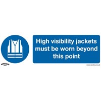 Sealey Self Adhesive Vinyl High Visibility Jackets Sign