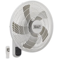 Sealey SWF18WR Remote Control Wall Fan 3 Speed