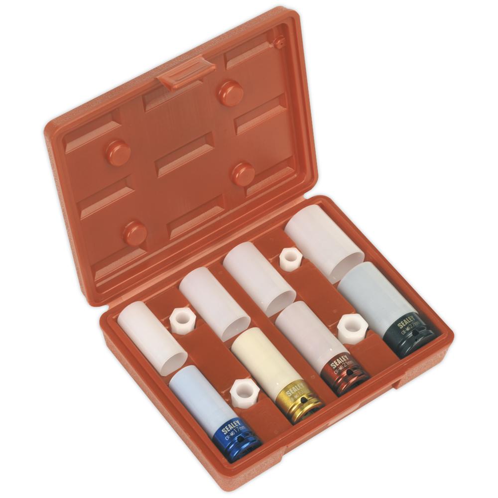 Sealey 4 Piece 1/2" Drive Impact Socket Set for Alloy Wheels